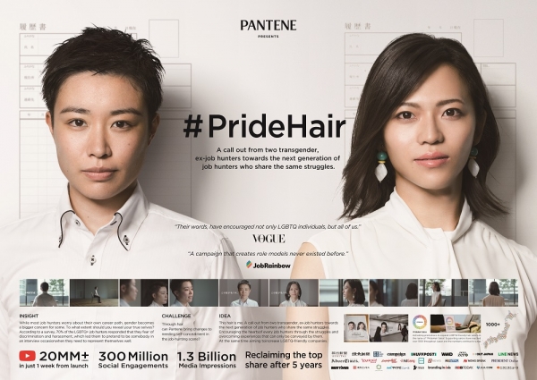 P&G '#PRIDEHAIR'. ⓒ그레이 도쿄