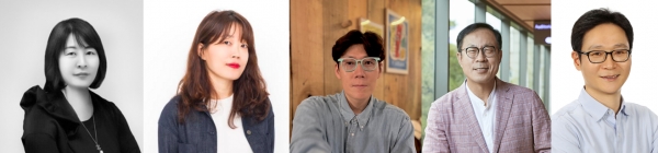 (왼쪽부터) 윤미희 BBDO KOREA ECD, 이슬기 제일기획 CD, 김원국 이노션 CD, 정길근 CJ제일제당 부사장, 조창수 텐핑 부사장 겸 한국예술종합학교 겸임교수. ⓒ칸 라이언즈 한국사무국