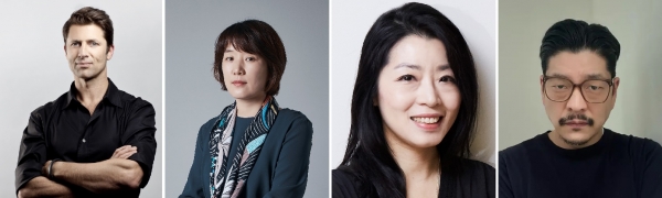 (왼쪽부터)칸 라이언즈 2023 심사위원으로 선정된 제일기획 말콤 포인튼 CCO, 이예훈 ECD, 한화그룹 박지영 커뮤니케이션위원회 부사장, 융폰마트한강 빌염 CCO. ⓒ브랜드브리프