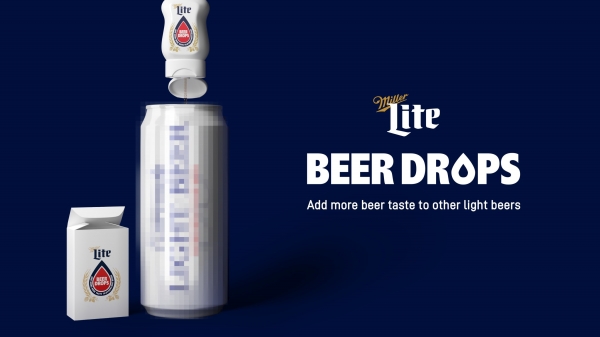 밀러 라이트의 '비어 드롭스' 캠페인. ⓒMiller Lite