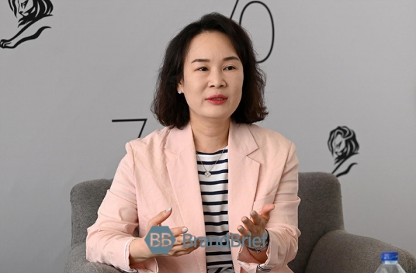 김소정 하나은행 디지털 경험본부 부행장. ⓒ프랑스 칸 = 이기륭 기자