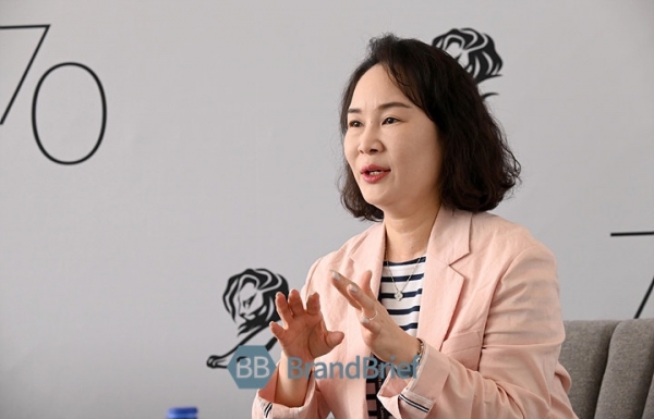 김소정 하나은행 디지털 경험본부 부행장. ⓒ프랑스 칸 = 이기륭 기자