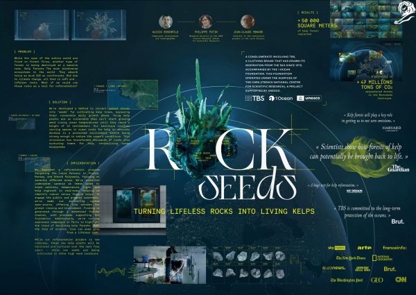 2024 칸 라이언즈 SDGs 라이언즈서 실버 라이언을 수상한 락시드(Rockseeds) 캠페인. ⓒCANNES LIONS
