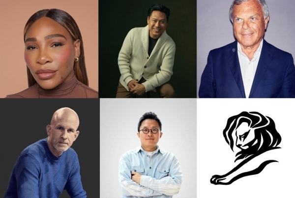왼쪽 상단부터 세레나 윌리엄스(Serena Williams), 존 추(Jon M Chu) 감독, 마틴 소렐 경(Sir Martin Sorrell) S4 Capital 집행위원장(Executive Chairman), 토르 마이런(Tor Myhren) 애플 부사장, 지성원 현대차 글로벌 CMO. ⓒ칸 라이언즈 
