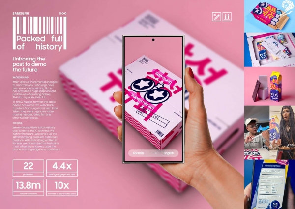 팩드 풀 오브 히스토리(PACKED FULL OF HISTORY). ⓒCANNES LIONS
