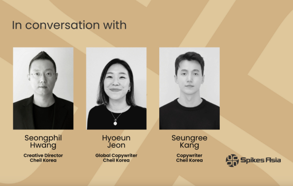 (좌측부터) 제일기획 황성필 ECD, 전효은 글로벌 카피라이터, 강승리 카피라이터. &copy;Spikes Asia