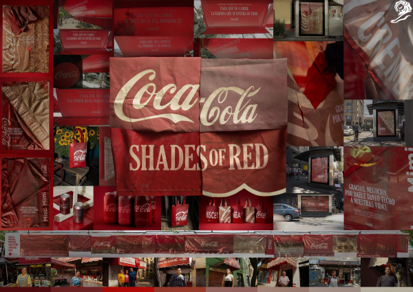코카콜라의 빨간 그늘막(Shades of Red) 캠페인. ⓒCANNES LIONS
