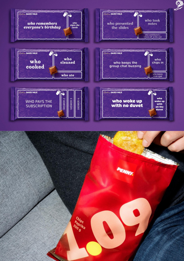 단순함이 돋보인 (위쪽부터)&nbsp;Made to Share와&nbsp;PRICE PACKS 캠페인.&nbsp;ⓒ칸라이언즈