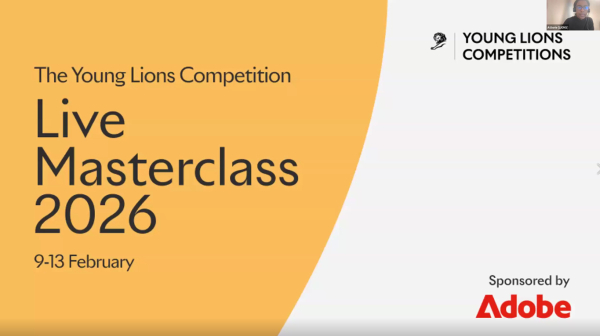 2월10일(화) 진행한 영라이언즈컴피티션 라이브 마스터 클래스. ⓒCANNES LIONS