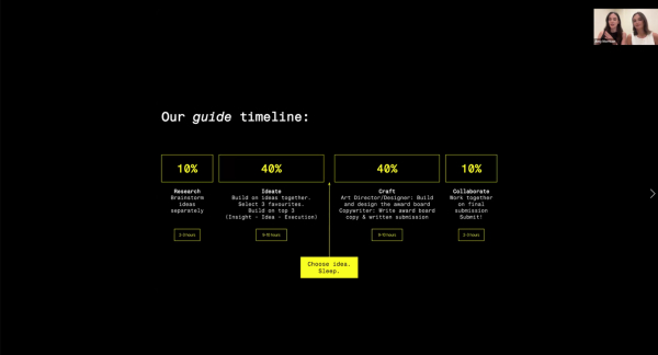 2025년 수상자 에이미와 로라는 엄격한 시간관리를 강조했다. ⓒCANNES LIONS