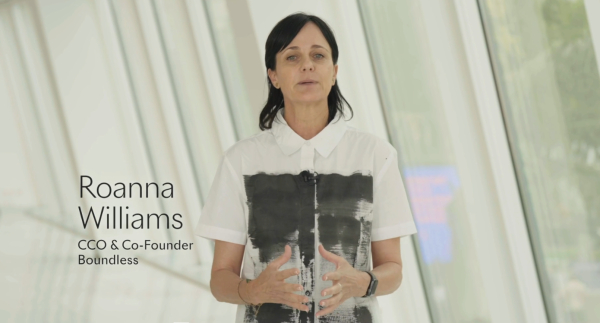 윌리엄스(Roanna Williams) 바운들리스(BOUNDLESS)의 공동 창업자. ⓒCANNES LIONS