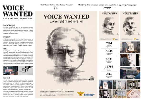제일기획 '보이스 원티드(Voice Wanted)' 캠페인. ⓒ스파이크스 아시아
