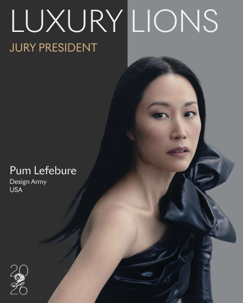 2026 칸라이언즈 럭셔리 부문 심사위원장으로 선정된 품 르페뷔르(Pum Lefebure) 디자인 아미(Design Army) 공동 창립자. ⓒ칸라이언즈