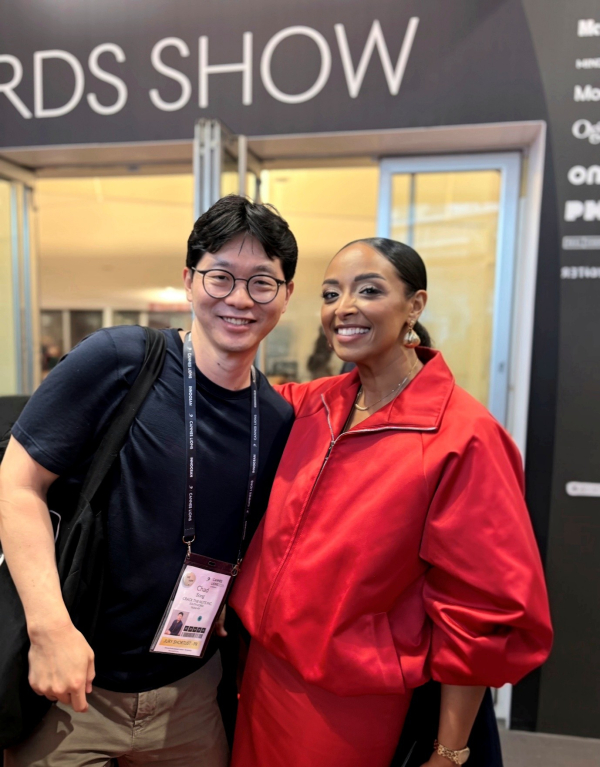 PR 부문 심사위원장을 맡은 다나 타히르(Dana Tahir) 하바스 레드(HAVAS Red) 중동(Middle East) CEO(오른쪽)와 송창렬 대표. ⓒ송창렬