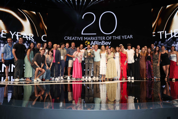2026년 올해의 크리에이티브 마케터로 선정된 AB인베브. ⓒCANNES LIONS